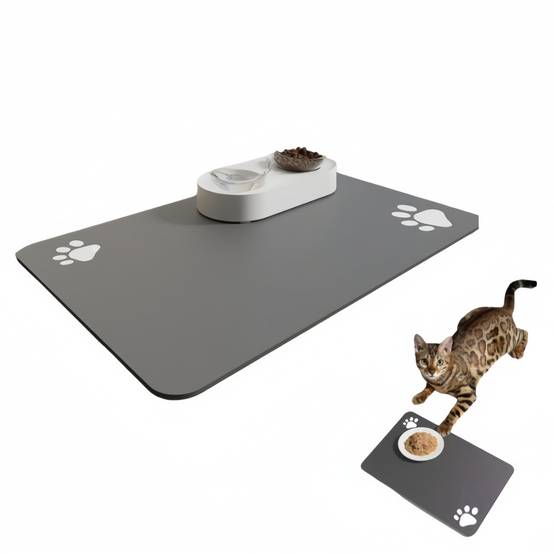 IntiMeg - Tapis d'alimentation Paw Print pour chat et chien IntiMeg - Image 1