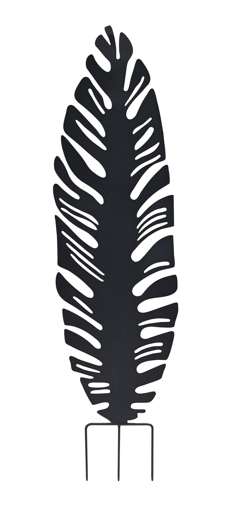 Louis Moulin - Déco en métal à planter Feuille - 40x130 cm - anthracite Louis Moulin