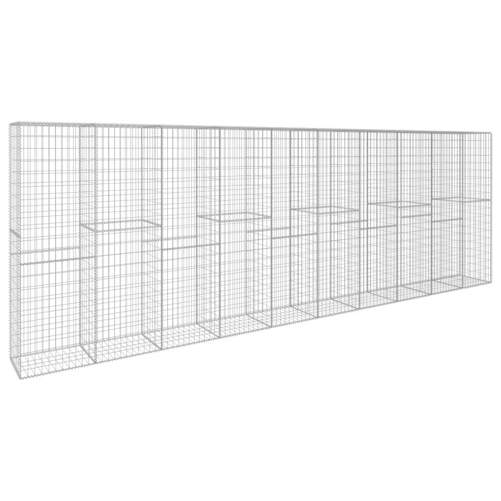 Mur en gabion acier galvanisé 600 x 50 x 200 cm - PANGIVO - Image 2