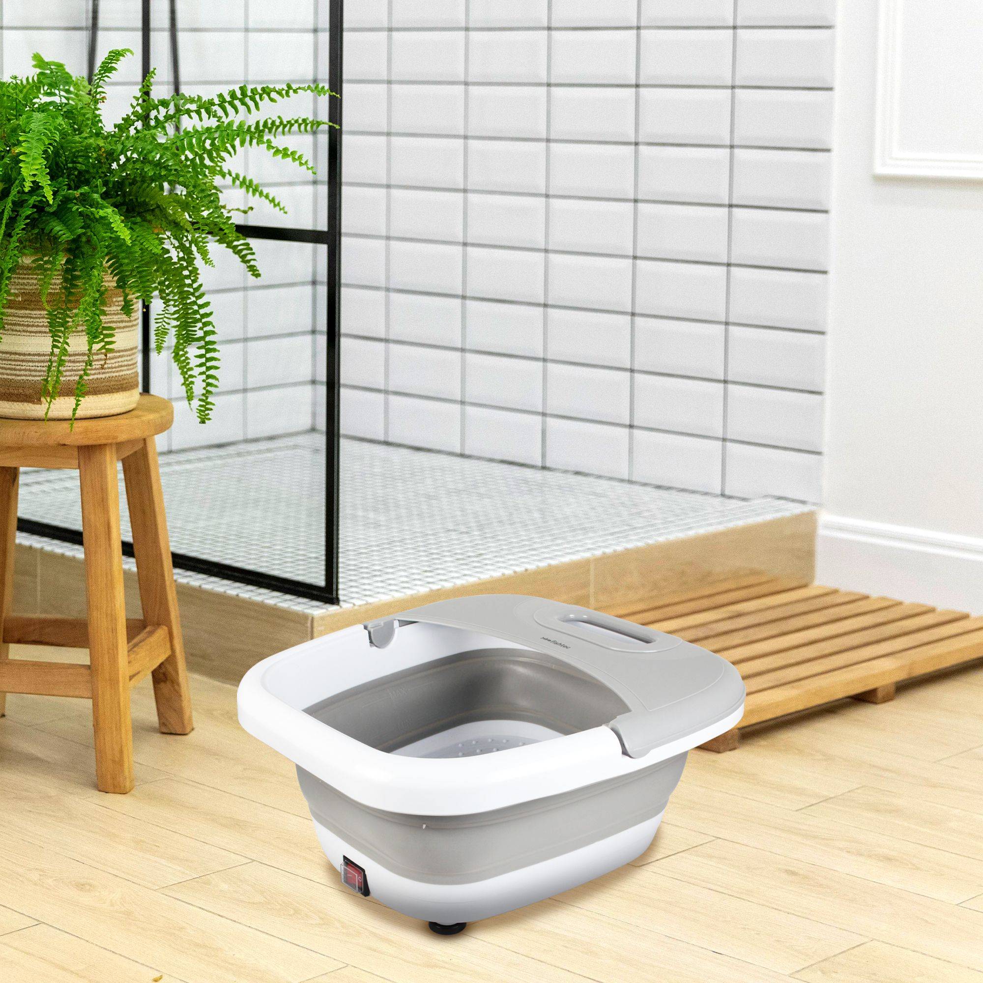 FISHTEC - Bain de Pieds Pliable - Thalasso Relaxante - Massage Bulles et Vibrations - Fonction Chaleur - Idéal Détente - Image 2