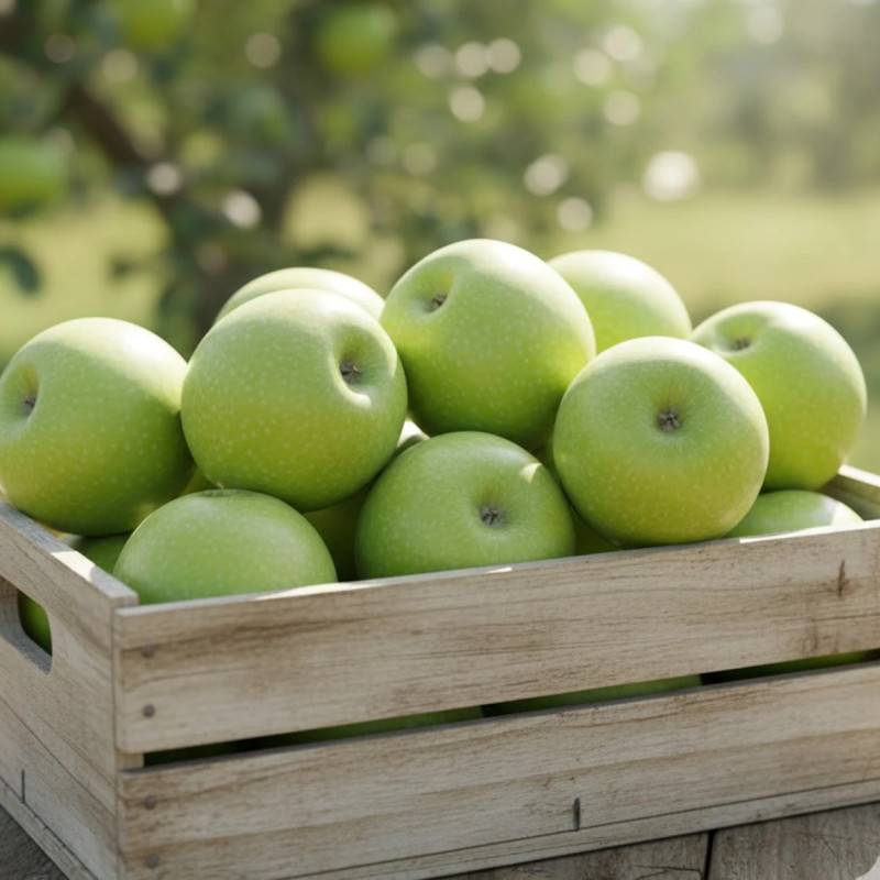 Pommier Granny Smith - Bon rendement - Pot de 15L - Palmette oblique - 150/175 cm - De 3,00 m à 5,00 m - Imagen 2