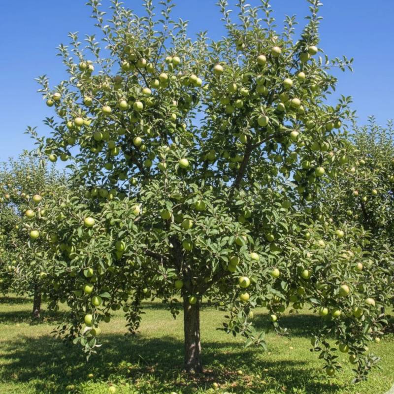 Pommier Granny Smith - Bon rendement - Pot de 15L - Palmette oblique - 150/175 cm - De 3,00 m à 5,00 m - Imagen 4