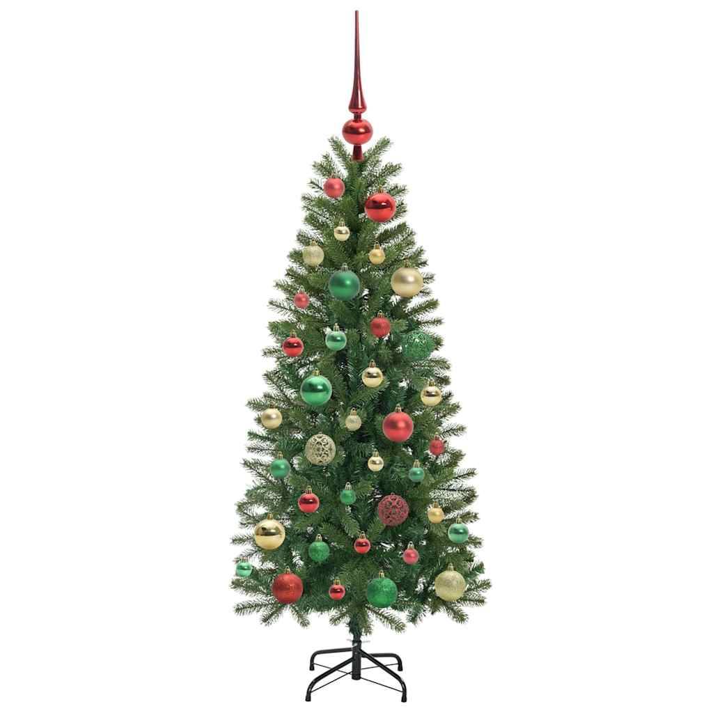 Sapin de Noël | Arbre de Noël artificiel avec 150 LED Vert 120 cm PE et PVC Maison Chic - Image 6