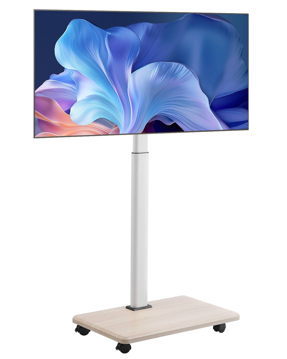 VEVOR Support TV à roulettes pour écrans 81-178cm, rotation 25°, hauteur réglable, charge 45kg, VESA 600x400mm. - Image 1