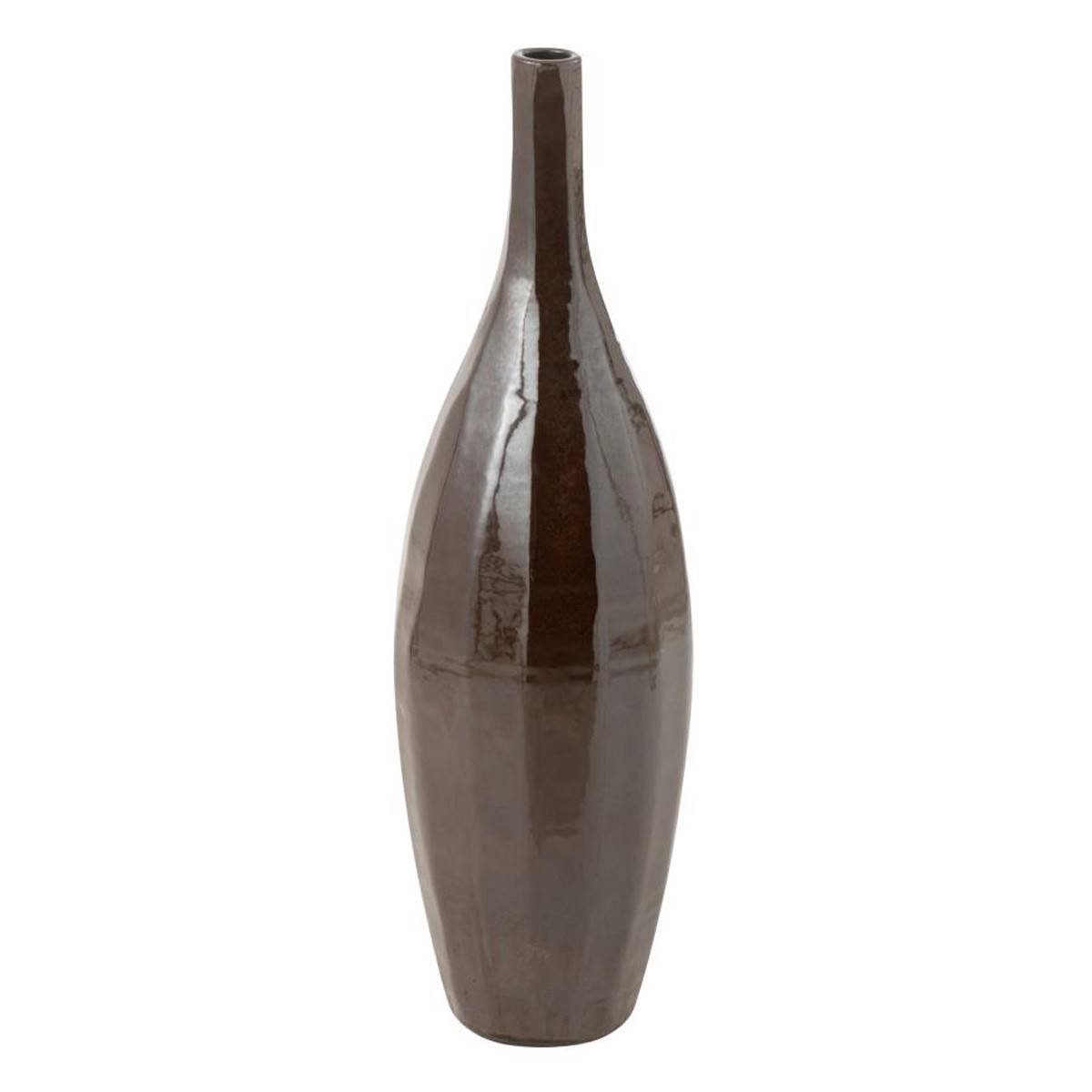 J-Line - Vase Bouteille en Terre Cuite "Terra" 70cm Marron - Image 1