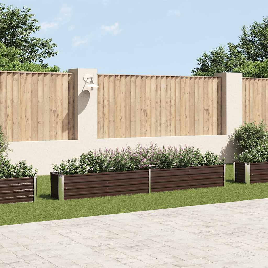 Prolenta Premium - Jardinière acier marron 320 x 40 x 45 cm - Prolenta premium p342.8 - Image 2