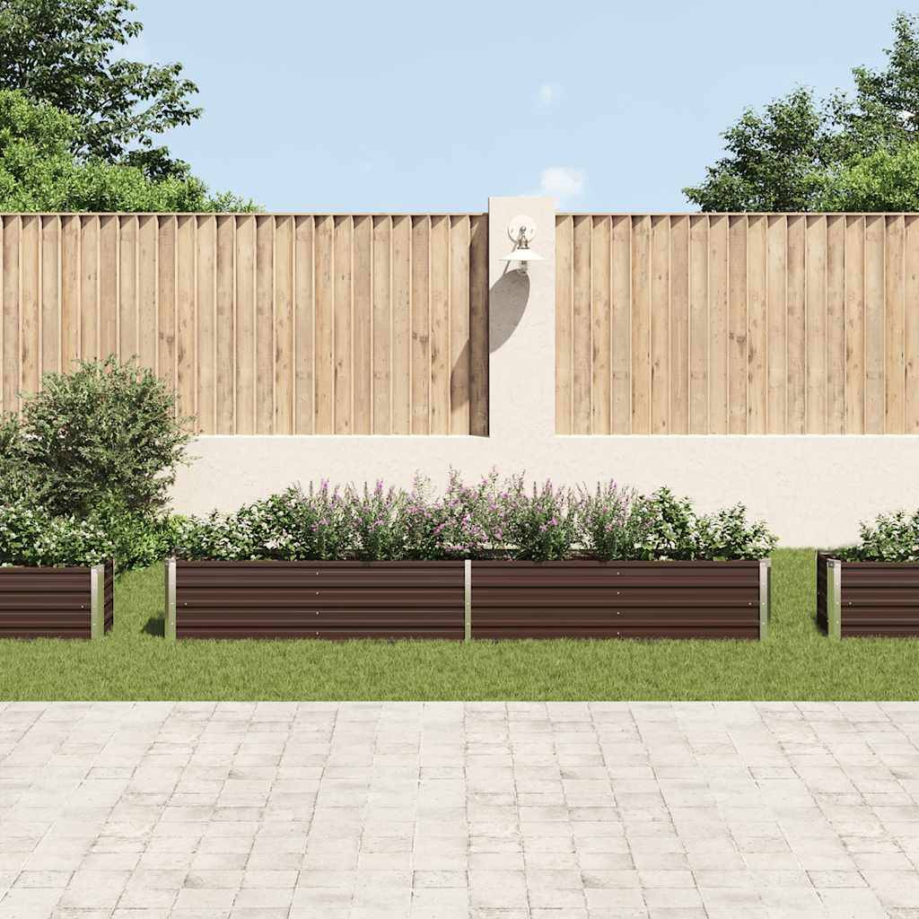Prolenta Premium - Jardinière acier marron 320 x 40 x 45 cm - Prolenta premium p342.8 - Image 3
