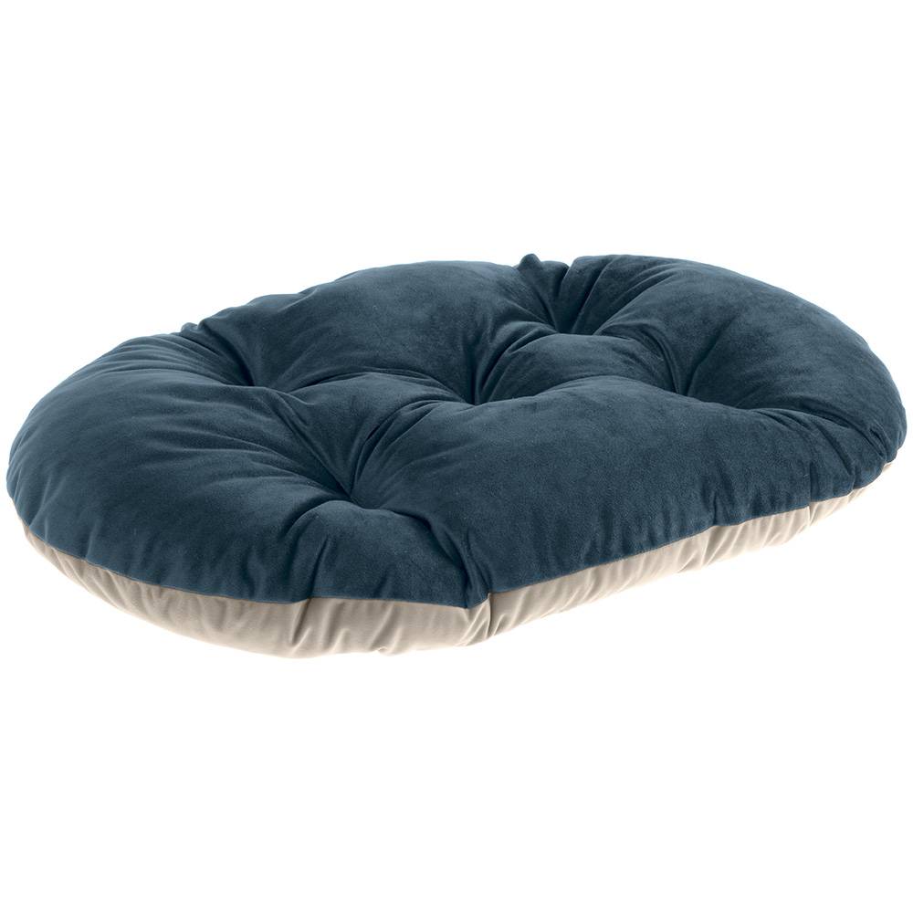 Ferplast - Ferplast coussin pour chiens et chats PRINCE 55/4, petit lit rembourré pour animaux, double-face, 55x36 cm, bleu - Imagen 1