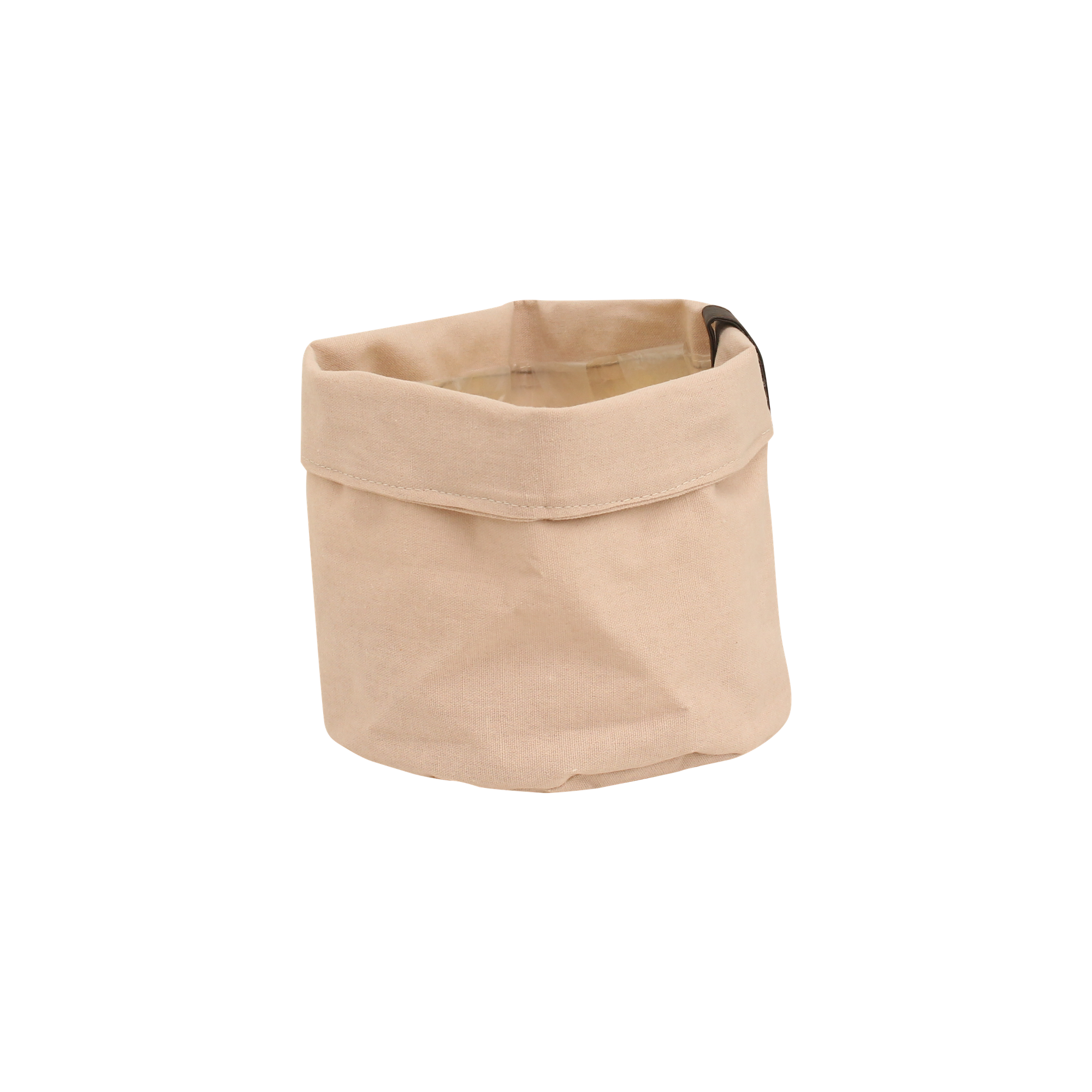 Cache-pot sac à plantes rose ancien - D.22cm - Image 1