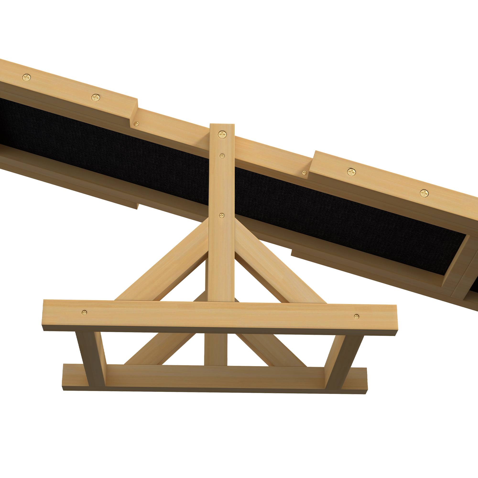 Bascule d'agilité pour chien bois naturels 180 x 30 x 30 cm - PANGIVO - Image 10