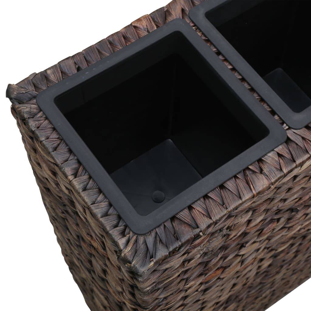 Helloshop26 - Jardinière lit surélevé plantes fleurs jardin avec 4 pots Jacinthe d'eau marron - Imagen 5