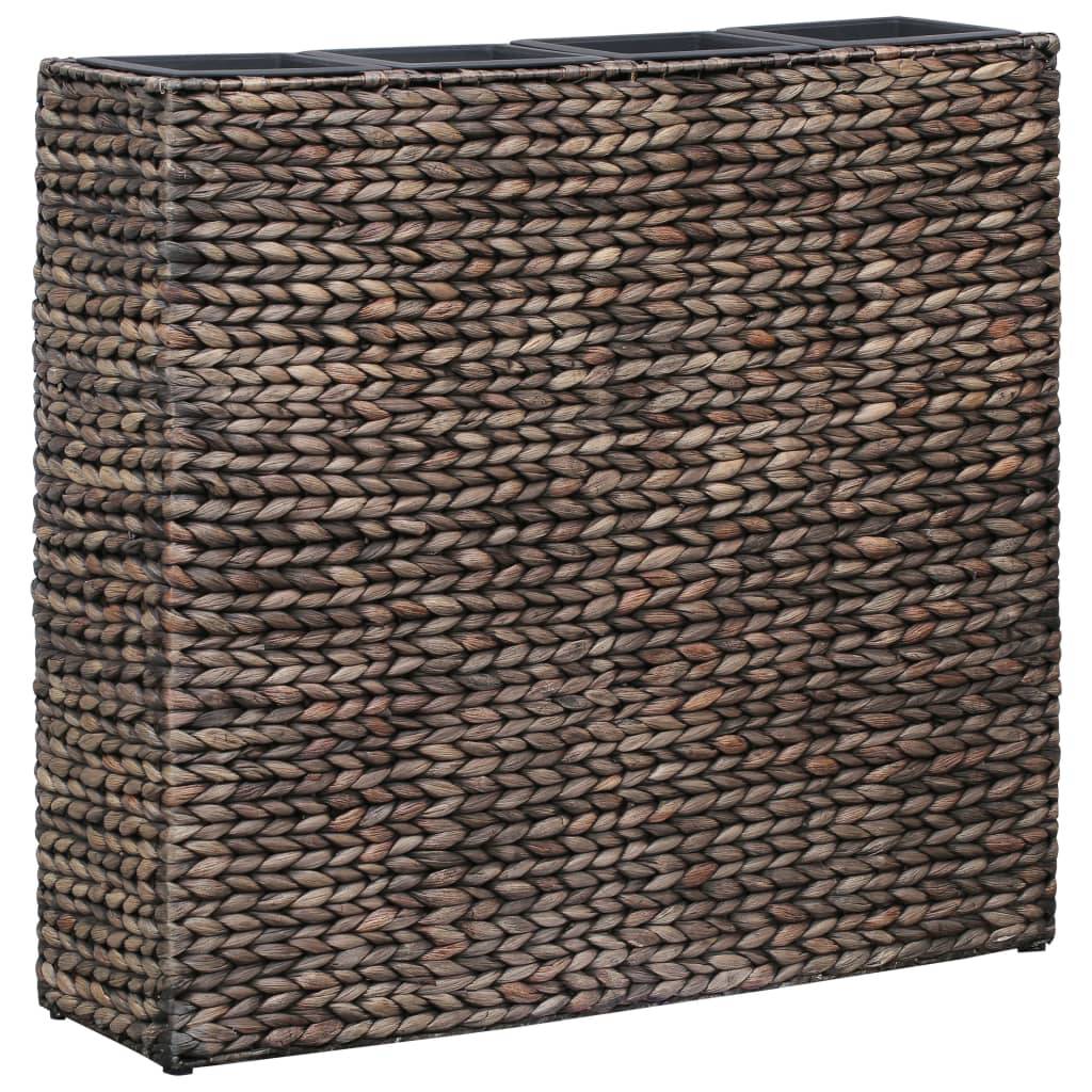 Helloshop26 - Jardinière lit surélevé plantes fleurs jardin avec 4 pots Jacinthe d'eau marron - Imagen 1