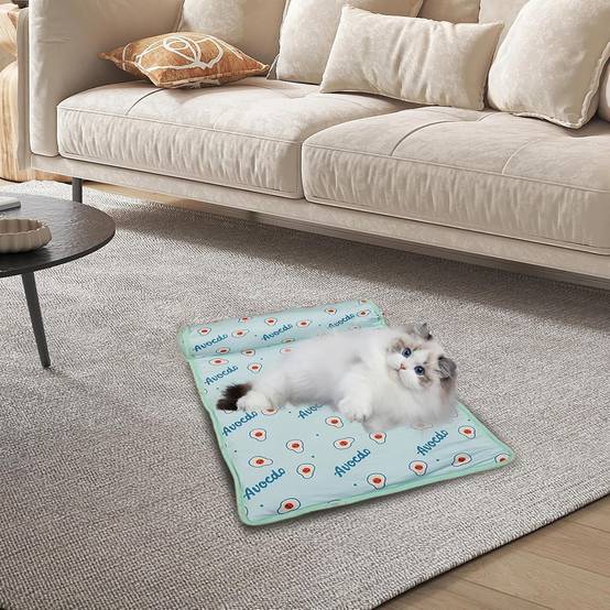 Tapis rafraîchissant pour chien & chat - Soie glacée instantanée - Lavable & portable - Idéal été - Living123 - Image 4