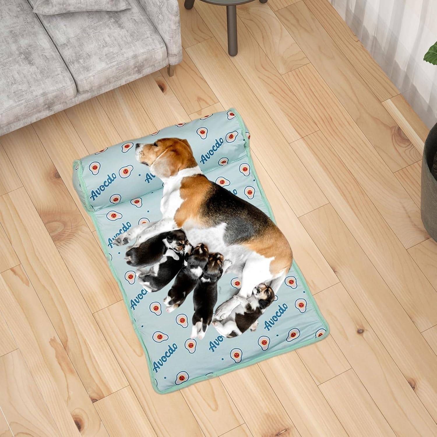 Tapis rafraîchissant pour chien & chat - Soie glacée instantanée - Lavable & portable - Idéal été - Living123 - Image 3