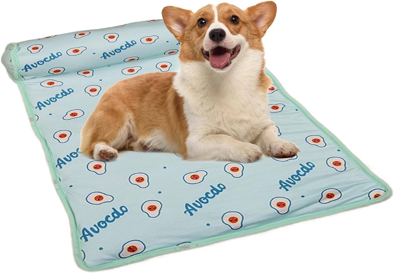 Tapis rafraîchissant pour chien & chat - Soie glacée instantanée - Lavable & portable - Idéal été - Living123 - Image 6