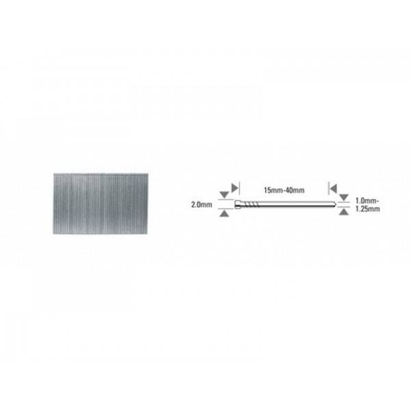 Pointe BT13 acier, tête marron - Longueur:50 mm - Boîte de 5000 - BT13-50-BRO