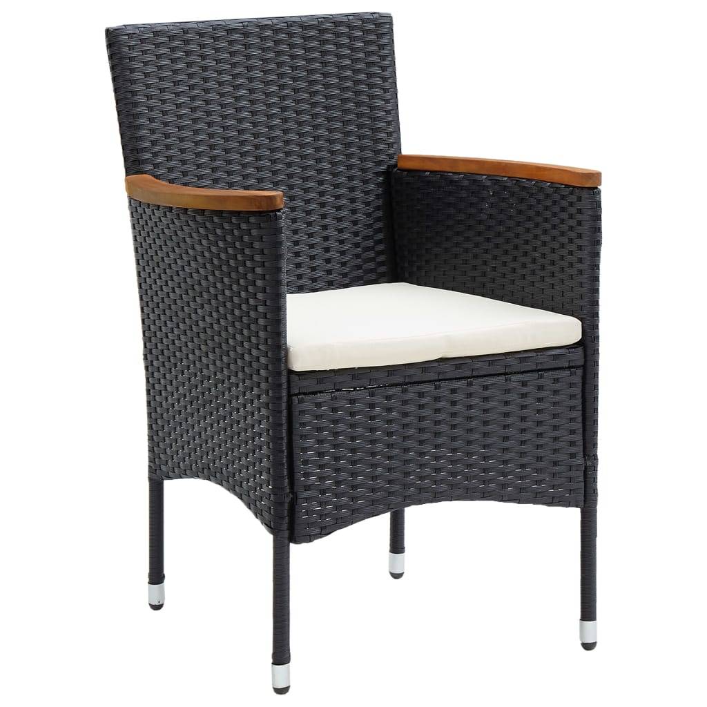 Vidaxl - Ensemble à manger de jardin 5 pcs Noir vidaXL 3068739 - Imagen 7