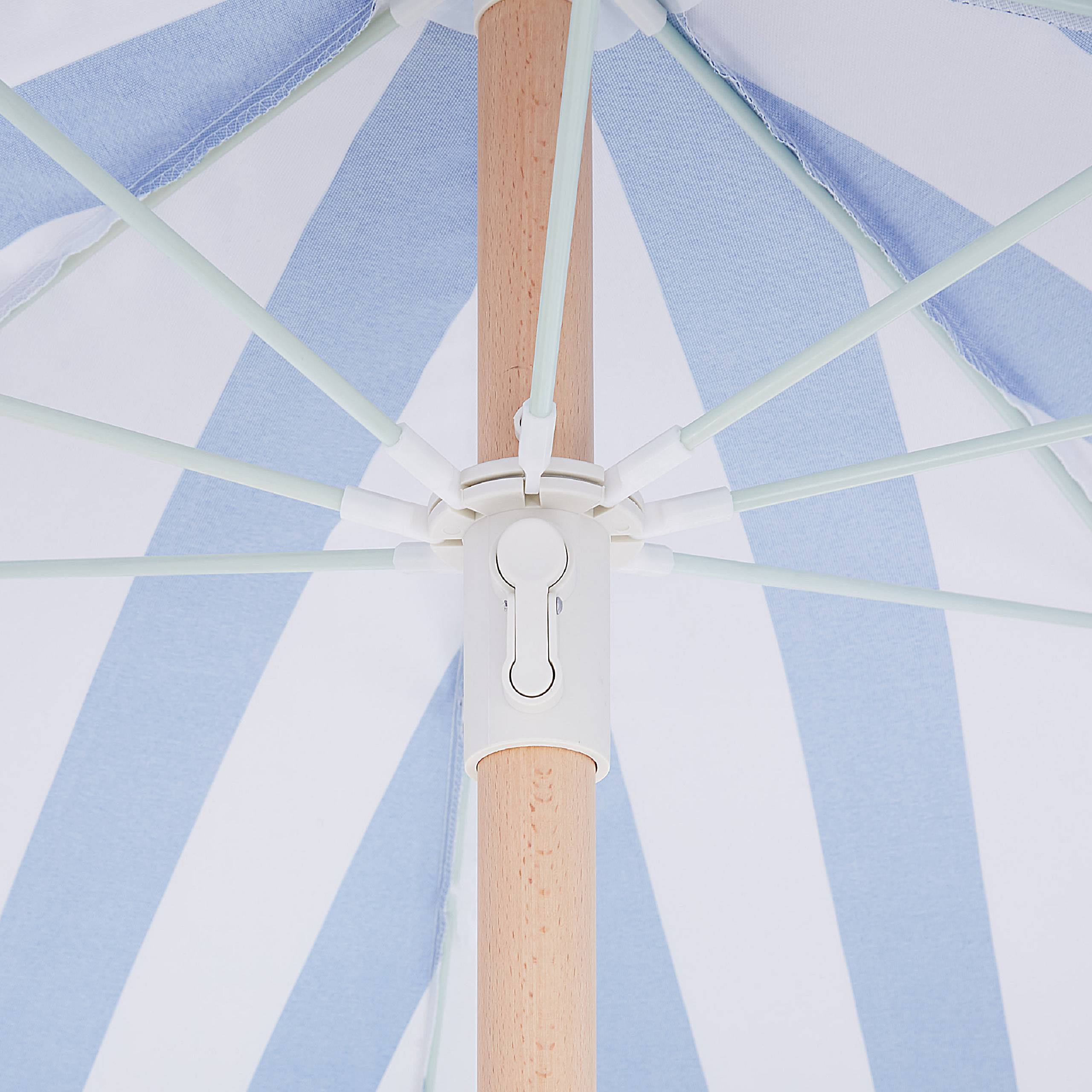 Beliani - Parasol droit Tissu Bleu MONDELLO Beliani - Imagen 7