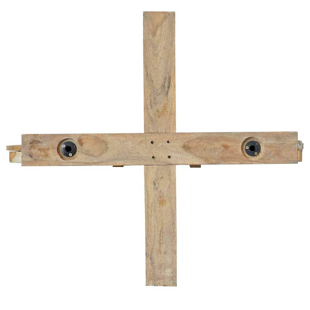 Arbre de Noël design en bois de teck massif pour décoration intérieure 180 cm – ComfortXL Outdoor Living - Image 8