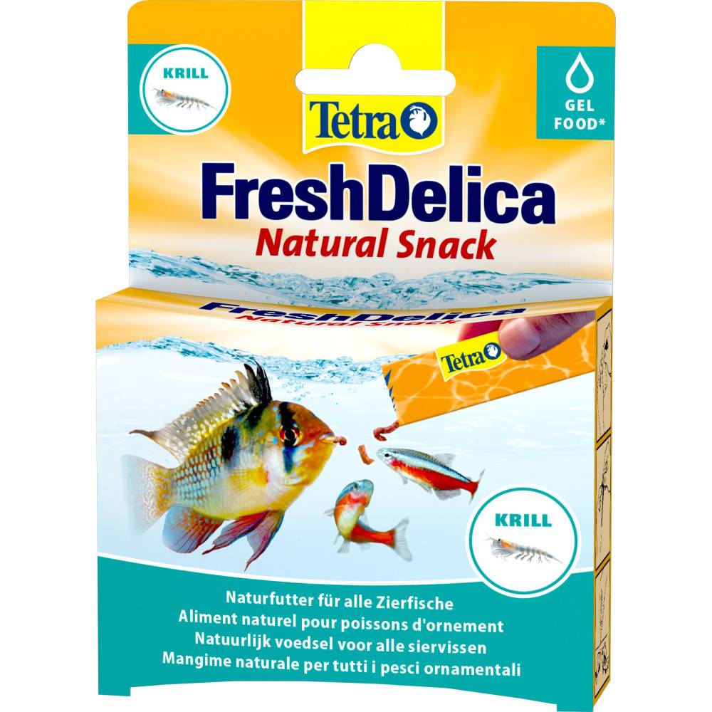 Tetra - Friandises Krill en gel 16 sticks de 3 g Fresh Delica nourriture pour Poissons d'ornement - Imagen 1
