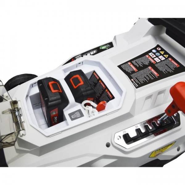 Elem Garden Technic - Tondeuse a Gazon   a batterie 37cm 40V (2x 20V 2Ah) - Moteur induction - Fonction mulching- TDE40V37-LI2BF - Image 3