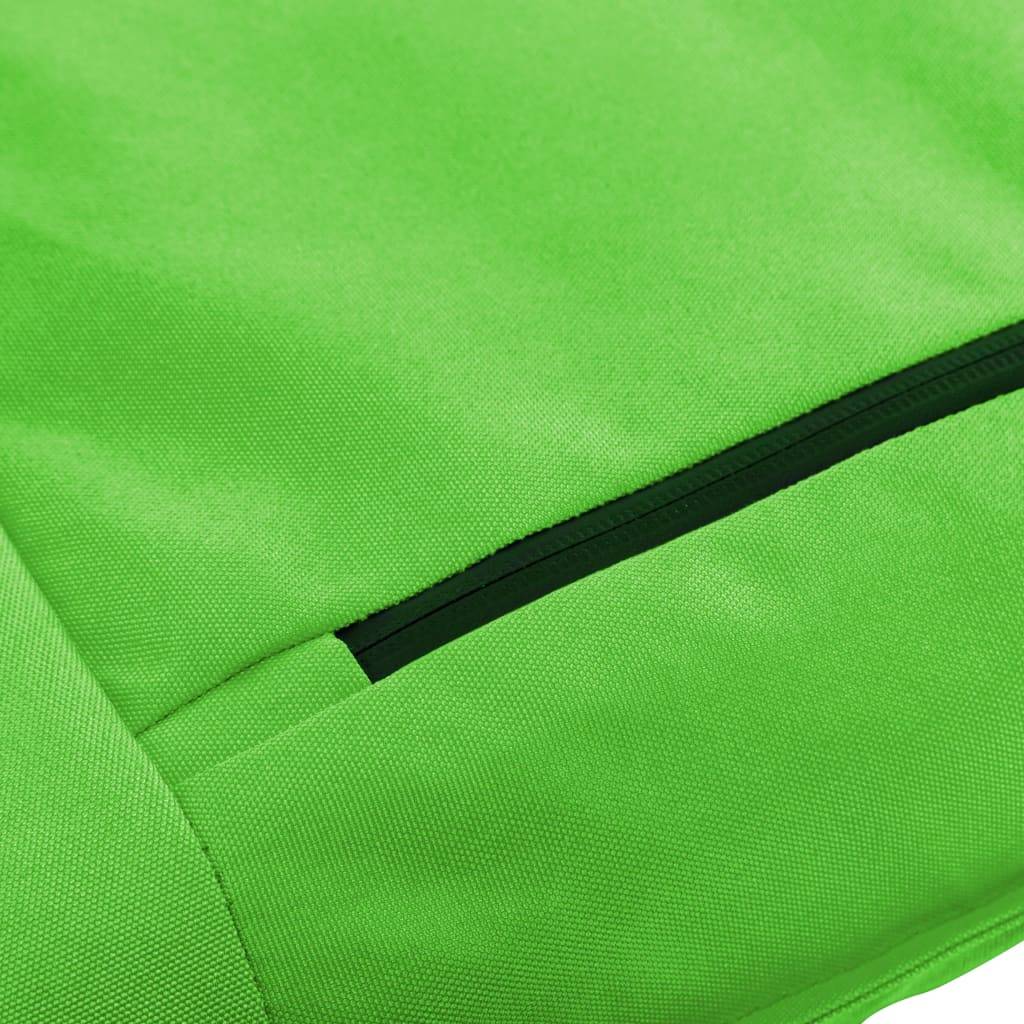 Helloshop26 - Transat chaise longue bain de soleil lit de jardin terrasse meuble d'extérieur pliable tissu oxford vert - Imagen 7