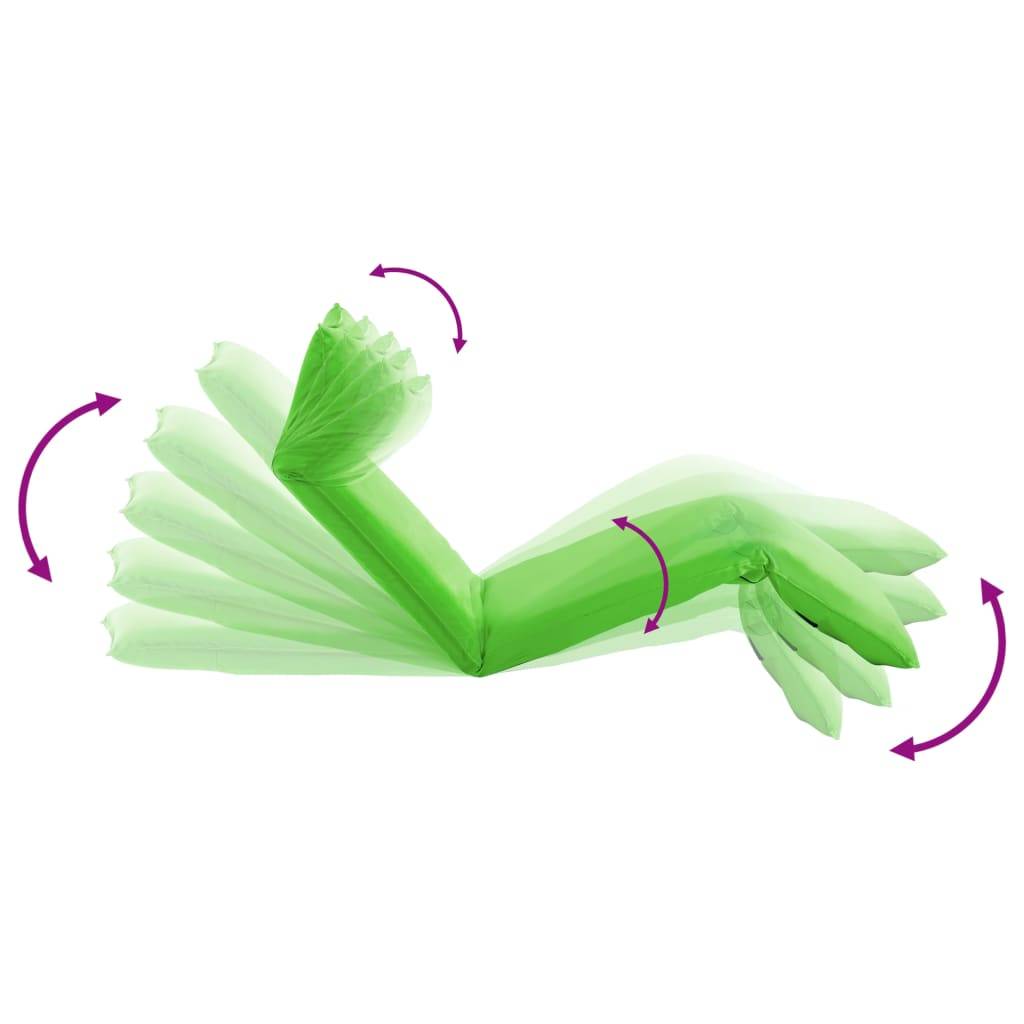 Helloshop26 - Transat chaise longue bain de soleil lit de jardin terrasse meuble d'extérieur pliable tissu oxford vert - Imagen 5
