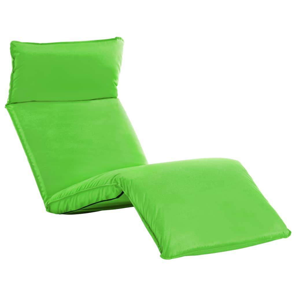 Helloshop26 - Transat chaise longue bain de soleil lit de jardin terrasse meuble d'extérieur pliable tissu oxford vert - Imagen 1