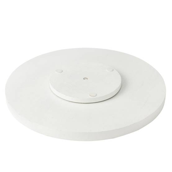 Plateau Tournant en Bois "Tod" 45cm Vert & Blanc - Image 2