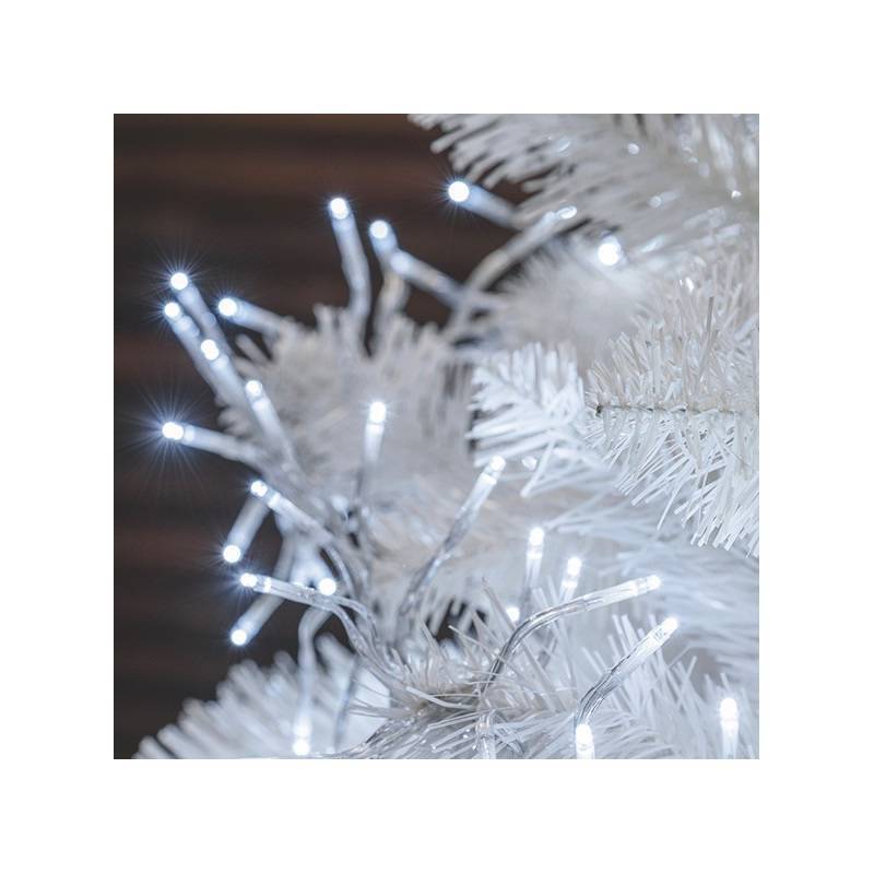 Lotti - Guirlande Boa 11,5M 1100 microLED blanc froid 8 modes câble transparent Lotti - Imagen 7
