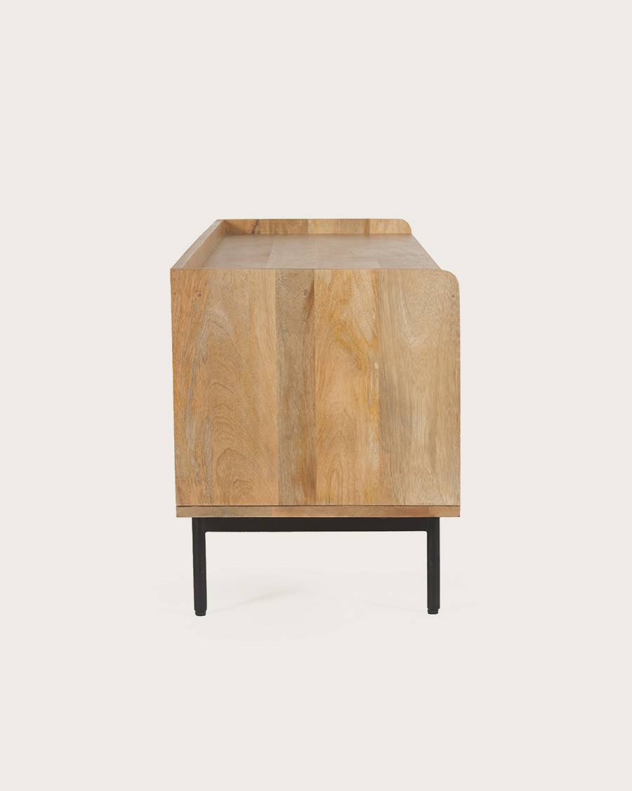 Kali - Meuble en manguier et cannage 140 cm - UNIQKA - Imagen 5