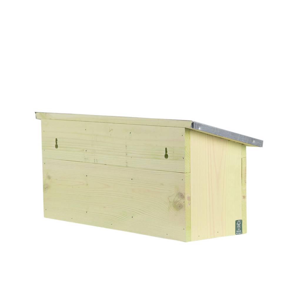 animallparadise - Appartement pour moineaux, horizontal, en bois pin, zinc, pour oiseaux. - Imagen 6