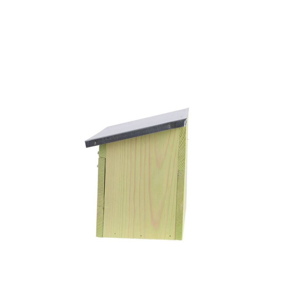 animallparadise - Appartement pour moineaux, horizontal, en bois pin, zinc, pour oiseaux. - Imagen 3
