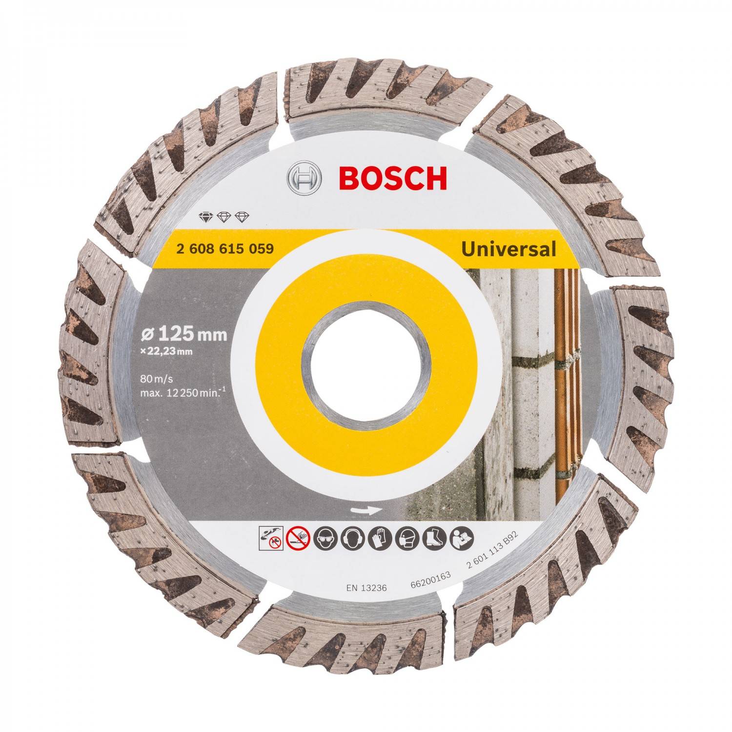 Bosch - Disque à tronçonner diamanté D 125mm Standard Universel - BOSCH - 2608615059 - Image 1
