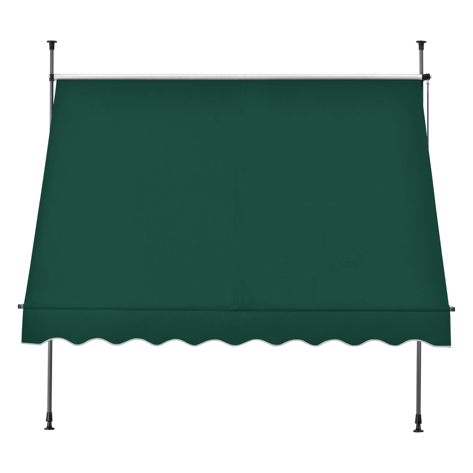 Pro.Tec - Store Banne Téléscopique Acier Polyester 400 x 120 x 220-309 cm Vert Foncé [pro.tec] - Image 4