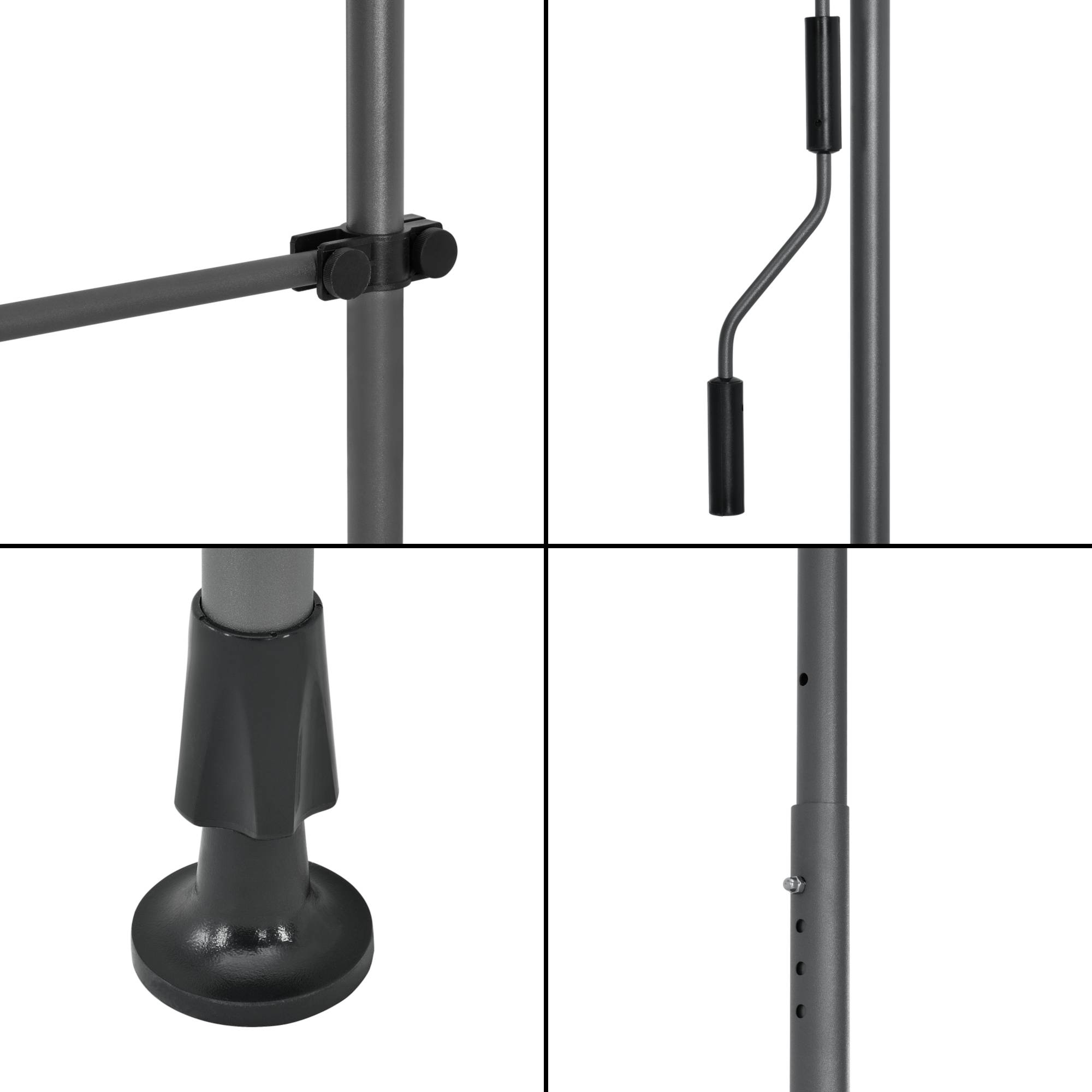 Pro.Tec - Store Banne Téléscopique Acier Polyester 400 x 120 x 220-309 cm Vert Foncé [pro.tec] - Image 7