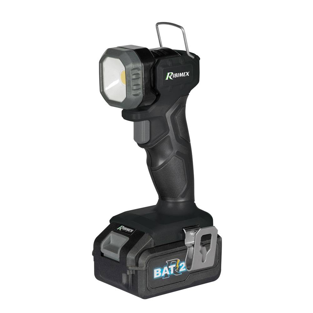 Ribimex - Lampe torche R-BAT20 à batterie, avec batterie et chargeur