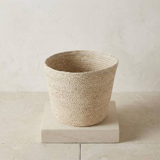 Cache-pot panier tressé - D.22cm x H.19cm - Image 2
