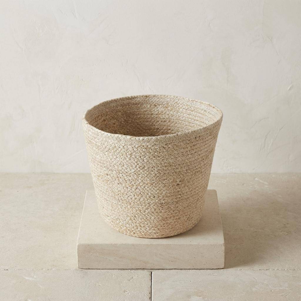 Cache-pot panier tressé - D.22cm x H.19cm - Image 2