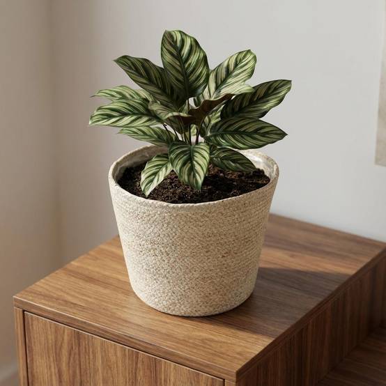 Cache-pot panier tressé - D.22cm x H.19cm - Image 6