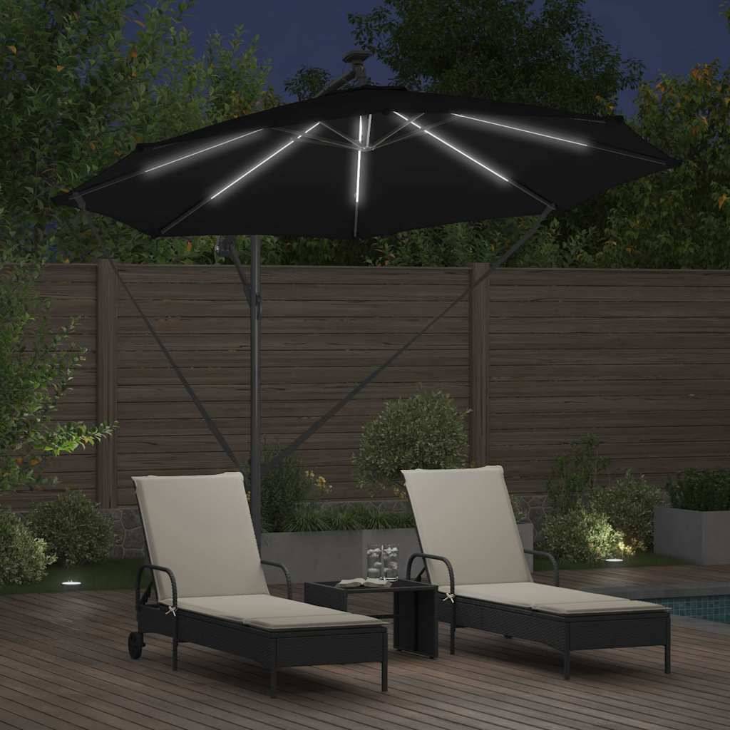 Maison Chic - Parasol de jardin | Parasol d'extérieur | Parasol Noir 294 x 294 x 248 cm Polyester et Aluminium Maison Chic - Image 4