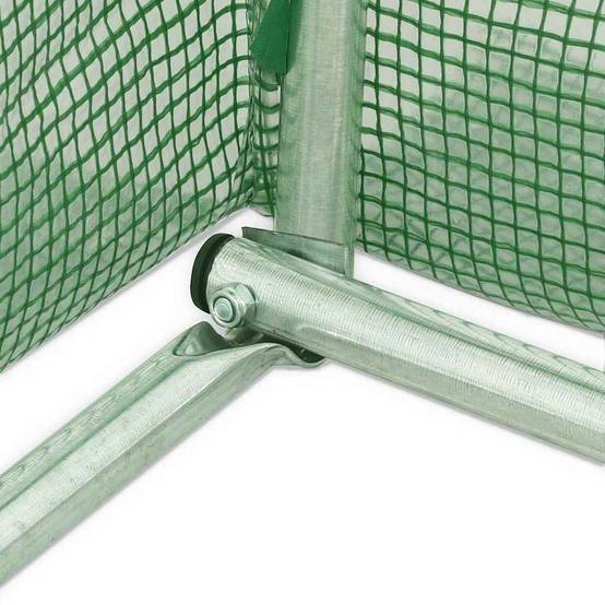 Serre Tunnel Jardin Acier Galvanisé PE Renforcé Culture 60m² 12x5x2,3m - ComfortXL Outdoor Living - Image 5