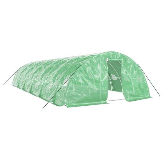 Serre Tunnel Jardin Acier Galvanisé PE Renforcé Culture 60m² 12x5x2,3m - ComfortXL Outdoor Living - Image 2