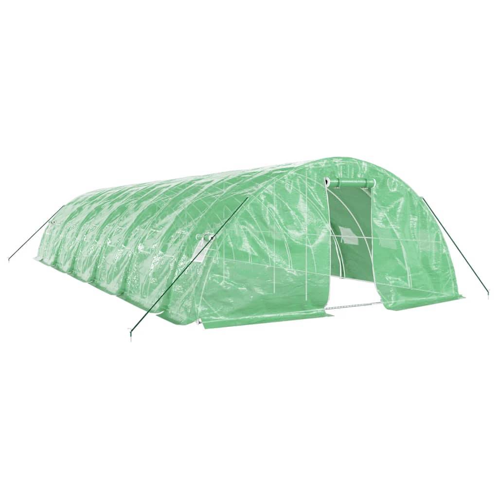 Serre Tunnel Jardin Acier Galvanisé PE Renforcé Culture 60m² 12x5x2,3m - ComfortXL Outdoor Living - Image 2