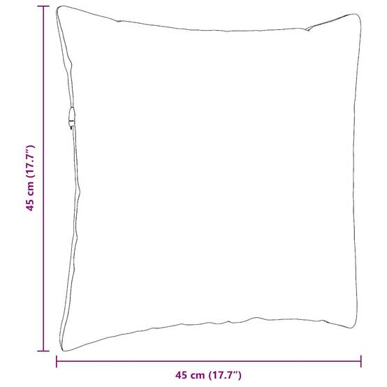 Lot 2 Coussins Carrés en Tissu pour Canapé et Fauteuil Confortables pour Intérieur Noir 45x45 cm – ComfortXL Outdoor Living - Image 9