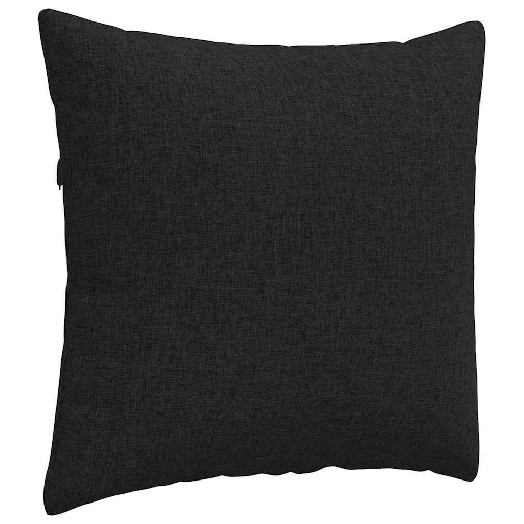 Lot 2 Coussins Carrés en Tissu pour Canapé et Fauteuil Confortables pour Intérieur Noir 45x45 cm – ComfortXL Outdoor Living - Image 5