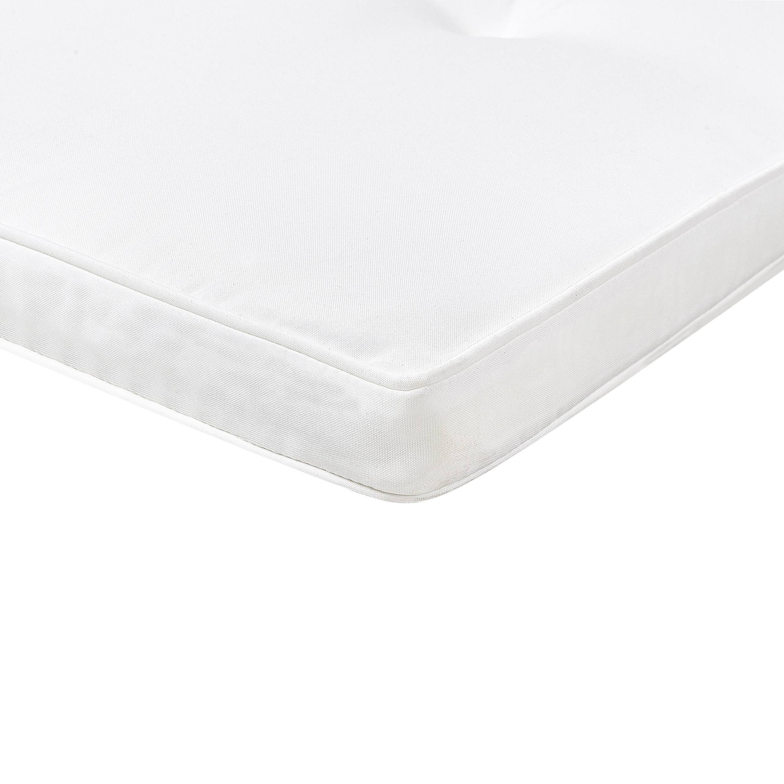 Beliani - Coussin pour Transat de Jardin en Tissu Polyester Blanc 192 x 56 cm Rembourré en Mousse avec Liens de Fixation anti-UV Idéal Bain de Soleil - Imagen 8