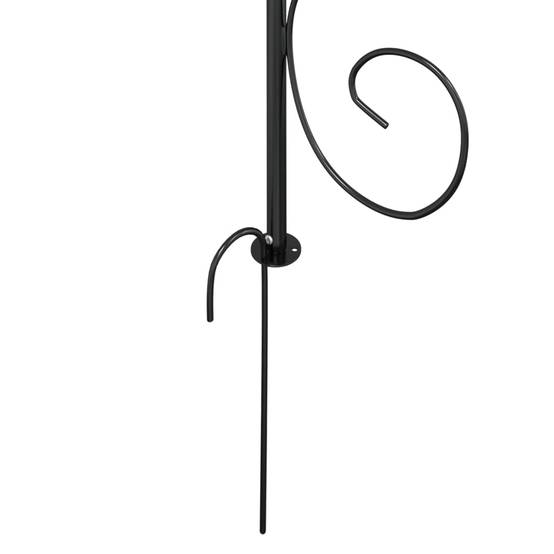 Arche de jardin - Treillis de Jardin Noir Ø180x255 cm Acier - Image 6