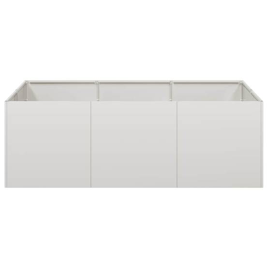 Jardinière acier inoxydable argenté 120 x 80 x 40 cm - PANGIVO - Image 4