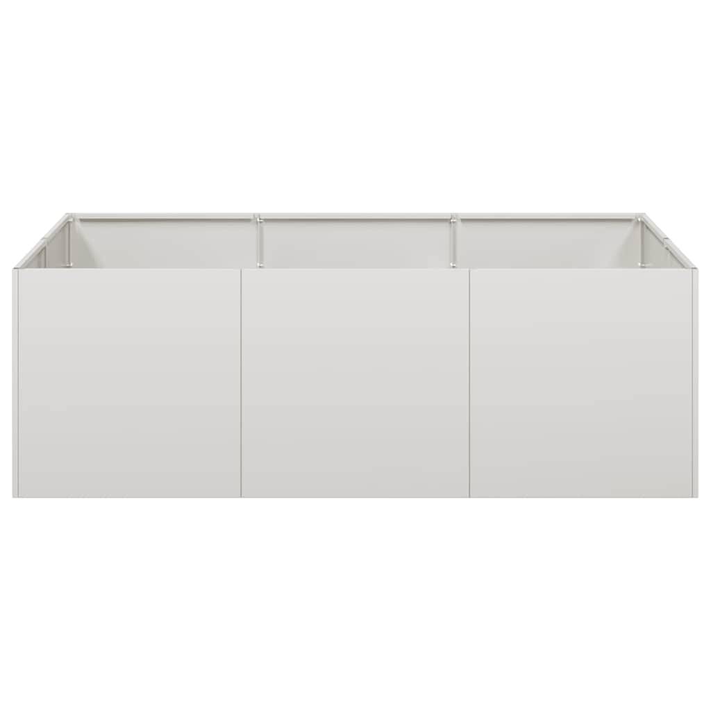 Jardinière acier inoxydable argenté 120 x 80 x 40 cm - PANGIVO - Image 4